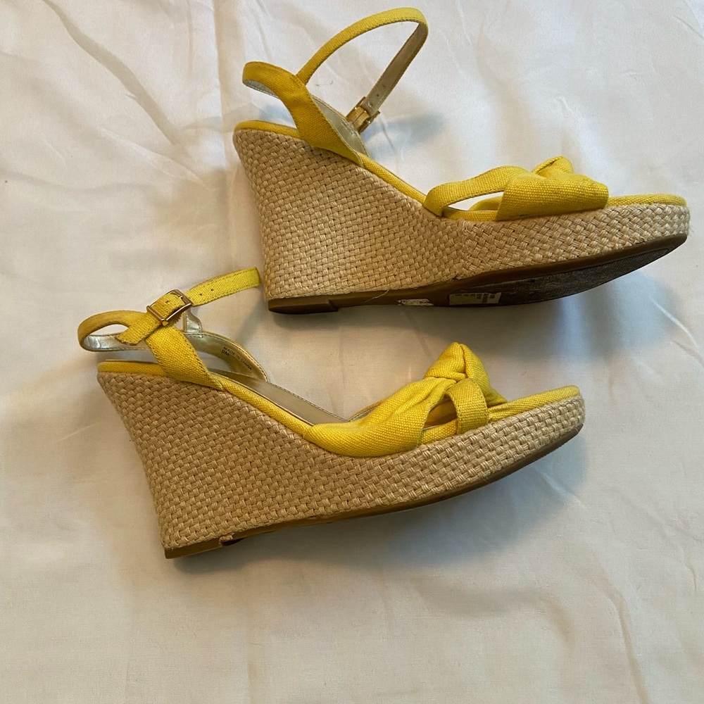 MIA2 Canvas Espadrille Wedge Sandals Sz 9 - Picture 3 of 6